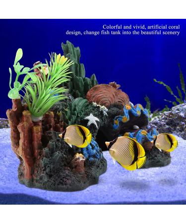 Aquarium Coral Rock Decoration Coral Reef Ornament Vivid Artificial Resin Coral Cave Environments Ornaments Aquarium Fish Tank Resin Decorations - Buy Online on SooperMarket.com
