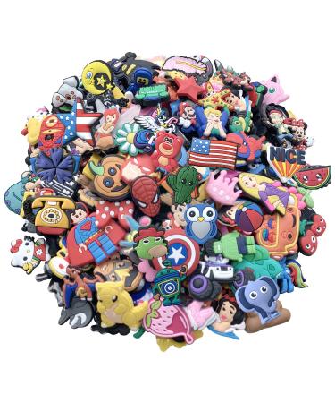 Chankai 30/50/100/125 Random shoe charms for Clog Shoes Wristband Shoe Decoration Party Gifts Random 30