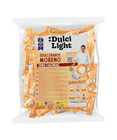 Dulci Light Cane Honey Granulate - 100 Calorie-Free Sweetener Bags for Drinks & Food | Natural Sugar Replacement - Buy Online on SooperMarket.com
