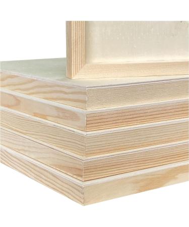 9x12 Wood Canvas 6-Pack - Framed Wooden Panel Boards for Painting and Pouring Crafts - Buy Online on SooperMarket.com