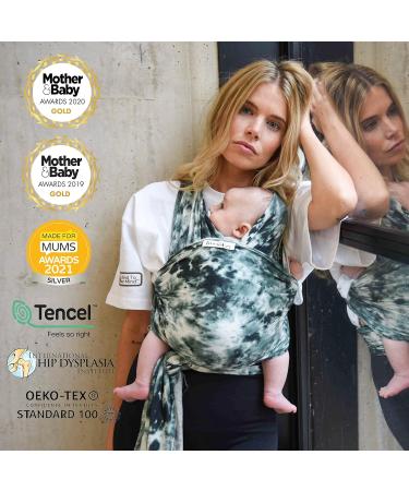 Freerider Co. Stretchy Baby Wrap Carrier | Premium Tencel Fabric | Certified Hip Healthy | Newborn to 30lbs | Ergonomic Design | Verte Color - Buy Online on SooperMarket.com