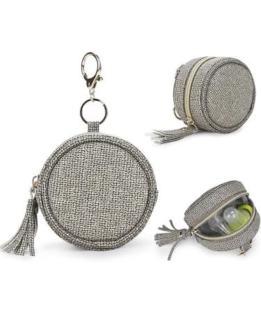 Virtcooy Pacifier Holder with Clip | Dark Gray Binky Clip Pouch for Babies | Easy Attachment to Diaper Bag & Handbag - Buy Online on SooperMarket.com