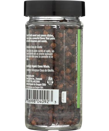 Spicely Organic Whole Cloves - Gluten Free 1.1 oz Jar | Premium Spices - Buy Online on SooperMarket.com