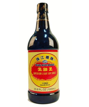 Pearl River Bridge Light Soy Sauce PET Bottle, Superior, 33.8 fl. Oz