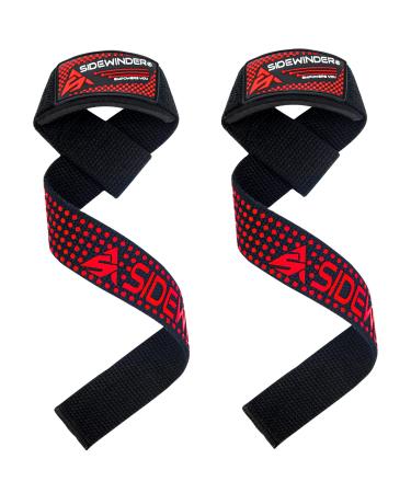 Sidewinder Weightlifting Straps Gym Fitness Training Hand Bar Wrist Support Bodybuilding Workout Deadlifts black
