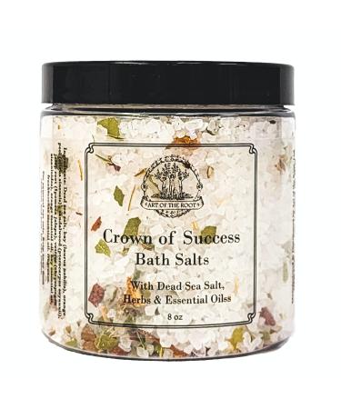 Crown of Success Bath Salts 8 oz | Handmade with Herbs & Essential Oils | Success  Prosperity  Victory & Achievement Rituals | Hoodoo Wiccan Pagan Magick
