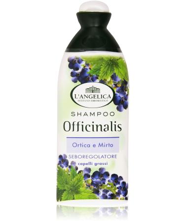 L'Angelica: "Officinalis" Shampoo Sebum - Regulating with Nettle and Myrtle 250ml - 8.45fl.oz Italian Import
