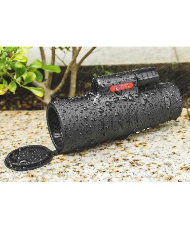 High Power 8x42 Monocular Telescope | Waterproof, Compact & Portable | Ideal for Bird Watching, Hunting, Camping | Adults & Kids | Dark Black - Buy Online on SooperMarket.com
