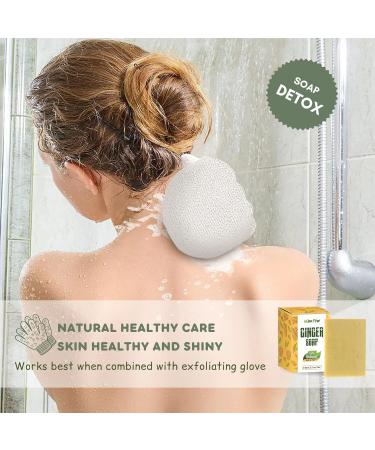 Miw Piw Ginger Soap Lymphatic Drainage Pack 6 - Anti-Cellulite & Skin Tightening Formula - Natural Detox Soaps for Deep Cleansing & Rejuvenation - Type B - Buy Online on SooperMarket.com