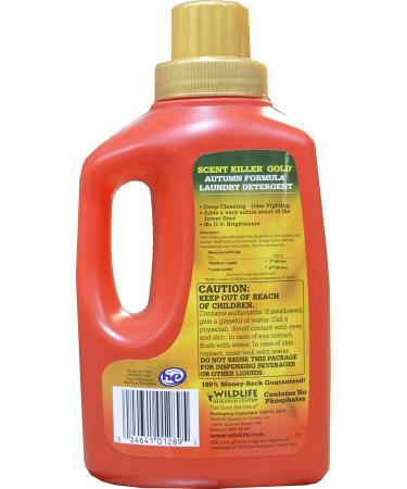Scent Killer Gold Autumn Formula - Odor Eliminator Laundry Detergent for Hunting Gear | 32 oz | International Shipping - Buy Online on SooperMarket.com