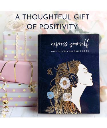 Adult Coloring Book for Women - Mindfulness & Personal Growth Prompts - Stress Relief & Relaxation, Anxiety Color Book - Express Yourself with Coloring Books for Adults - Buy Online on SooperMarket.com