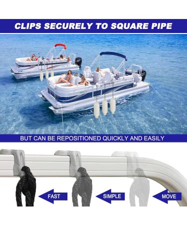 4 Pack Pontoon Boat Square Rail Mount Fender Bumper Hanger/Adjuster/Clip for Docking - Buy Online on SooperMarket.com