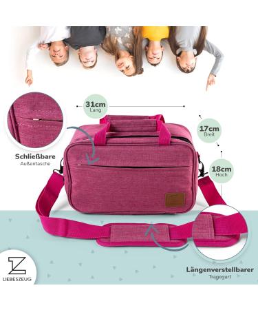 Liebenzeug Toniebox Bag - 8 Characters Headphones Charger & Accessories | Pink Transport & Storage Solution - Buy Online on SooperMarket.com