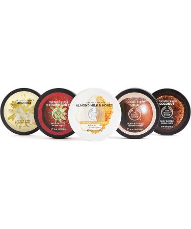 The Body Shop Slather and Nourish Body Butter- 5pc Gift Star With Fruity Floral and Nutty Body Moisturisers' - Buy Online on SooperMarket.com