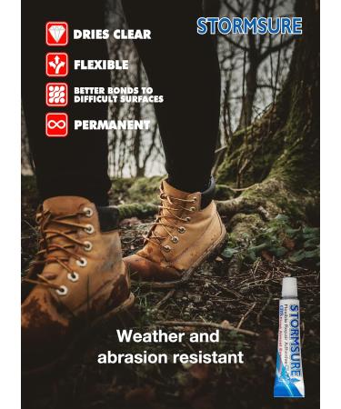 Stormsure Hiking Boot Shoes Repair Kit - Industry Boot glue PU Adhesive Waterproof Permanent Durable Flexible Transparent - Buy Online on SooperMarket.com