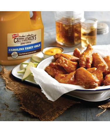 Cattlemen's Carolina Tangy Gold BBQ Sauce - 1 Gallon Bulk Container | Creamy Mustard & Sweet Molasses Blend | Perfect for Glazes - Buy Online on SooperMarket.com