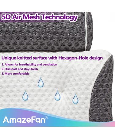 AmazeFan Bath Pillow with 5D Air Mesh Technology - Support for Head, Back, Shoulder, and Neck - Fits All Bathtubs, Hot Tubs, and Home Spas - Buy Online on SooperMarket.com