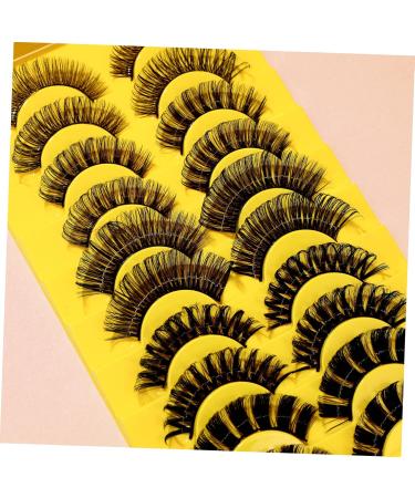 50 Pairs Fluffy Natural Fake Eyelashes - Realistic Full Strip Lashes for Women | Bulk Makeup Tools - Buy Online on SooperMarket.com