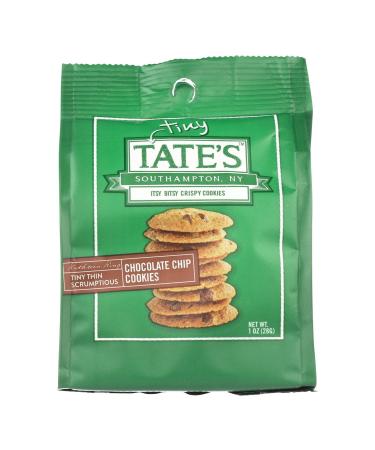 Tate's Bake Shop - Tiny Tate's Bite Size Chocolate Chip Cookies (Each bag contains 10 -12 bite size cookies, Twelve bags per case) (12 1oz Bags)
