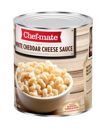 Chef-mate White Cheddar Cheese Sauce & Queso for Mac and Cheese - 6 lb 10 oz (#10 Can Bulk) - Buy Online on SooperMarket.com