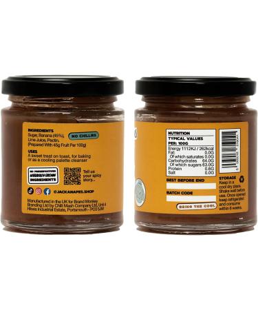 Banana Jam by Jackanapes 190g - Caribbean Inspired Vegan Cooling Fruit Jam - Palette Cleansing Sweet Condiment with a Touch of Lime - Buy Online on SooperMarket.com
