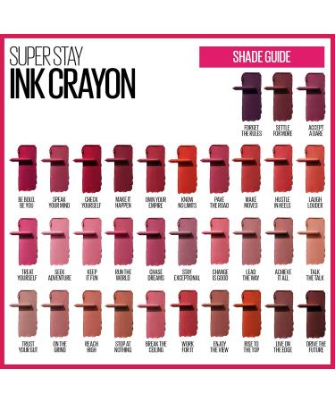 Maybelline Super Stay Ink Crayon Matte Lipstick - Break The Ceiling (Pack of 2) | Longwear Makeup 0.04 oz Each | International Shipping Available - Buy Online on SooperMarket.com