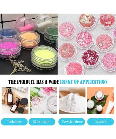 60 Pieces 5G Transparent Jack Set - Empty Cream Jars Lotion Doses 3 Label Stickers & 6 Mini Spatulas for Cosmetics | International Shipping - Buy Online on SooperMarket.com