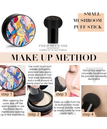 Mushroom Head Air Cushion CC Cream | Moisturizing Concealer Foundation | Long Lasting Brighten Makeup Base | Even Skin Tone | For All Skin Types | Natural Shade - Buy Online on SooperMarket.com