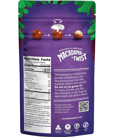 Premium Australian Macadamia Nuts in Shell - 8 Oz Vanilla Dry Roasted with Key Device for Easy Opening - Buy Online on SooperMarket.com