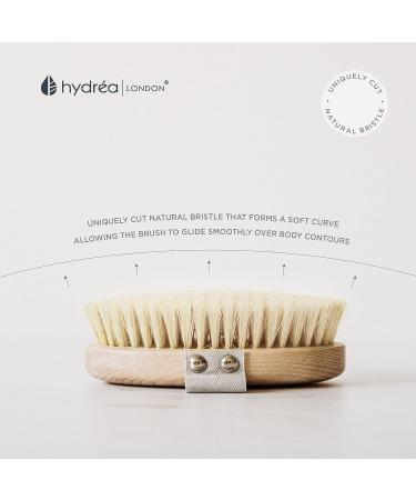 Hydrea London Natural Dry Body Brush | Exfoliating Skin Brush | Cellulite Remover | Lymphatic Drainage | FSC Certified - Buy Online on SooperMarket.com