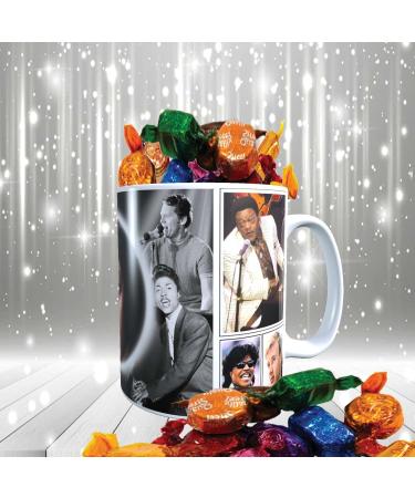 Rock n Roll Greats of The 50s & 60s Celebrity Music Icon Mug with Choice of Sweets Gift - Buy Online on SooperMarket.com