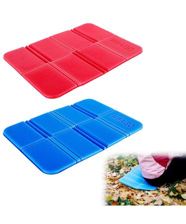 inheming 2PCS Camping Cushion Seat, Foldable Ultralight Foam Sitting Pads, Save Your Backpack Space and Reduce Weight