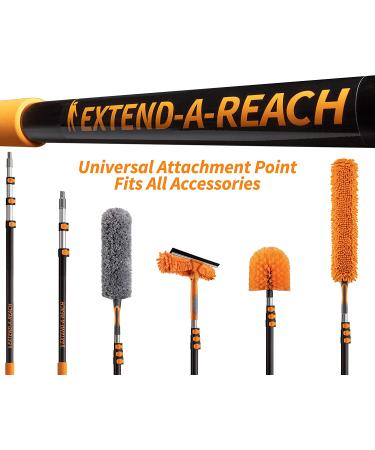 20ft High Reach Duster Kit with 5-12ft Extension Pole | Ultimate Cleaning Kit for High Ceilings, Fans & Cobwebs - Buy Online on SooperMarket.com