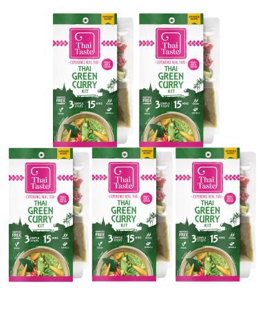 Thai Taste Easy Real Thai Green Curry Meal Kit 233g - Pack of 5
