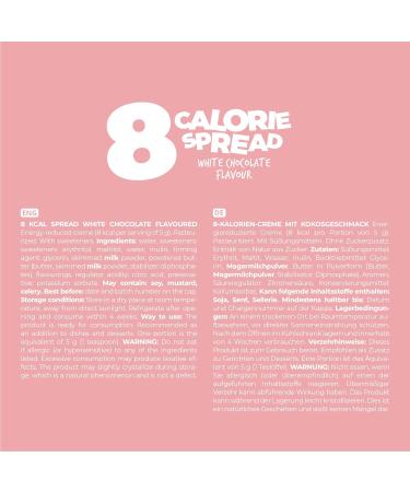 Kalorii Spread White Chocolate Flavour 300g - Low Calorie, Low Fat, No Added Sugar, Keto-Friendly, Vegetarian Sweet Snack - Buy Online on SooperMarket.com
