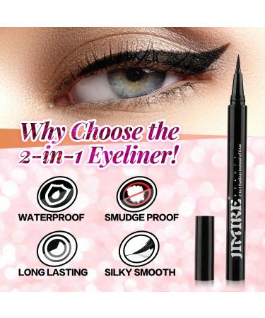 JIMIRE 2-in-1 Magic Eyeliner for False Eyelashes - Easy Application, Extra Strong Hold - No Glue or Magnet Needed - Buy Online on SooperMarket.com