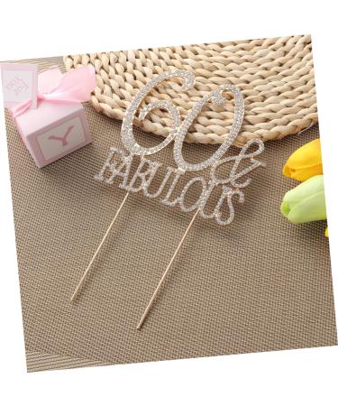 Vaguelly 60 Cupcake Appetizer Picks Birthday Cake Decor Dessert Toppers Party Food Picks Number Cake Decorations Crystal Birthday Acrylic Cake Picks Glitter Big Crown Bride Golden Size 1 - Buy Online on SooperMarket.com