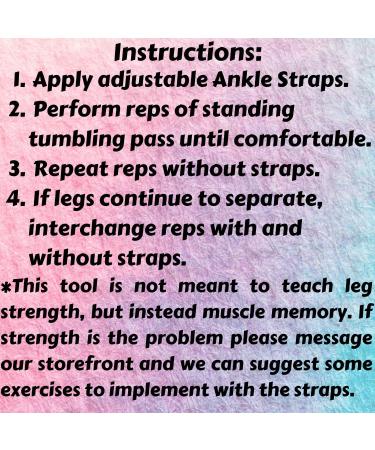 Flip Master Ankle Straps | Tumbling Trainer for Back Flip & Handspring | Gymnastics & Cheerleading Equipment | Adjustable Bands for Girls, Boys & Adults - Buy Online on SooperMarket.com