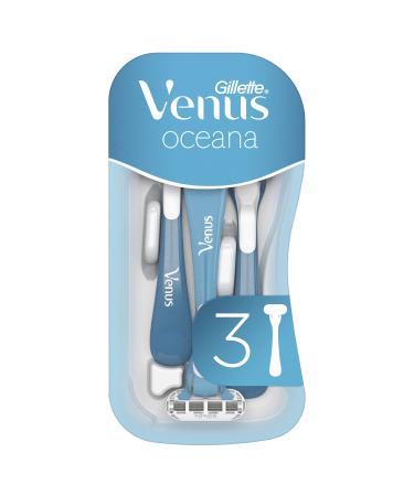 Gillette Venus Oceana disposable razors for women pack of 4 (4 x 3 pieces)