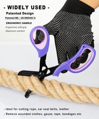 MEUUT 2 Pack Medical Scissors Trauma Shears - 8 inch Heavy Duty Surgical Grade EMT Scissors for EMT Workers, Doctors, Nurses - Pink+Purple - Patented Bandage Scissors - Buy Online on SooperMarket.com