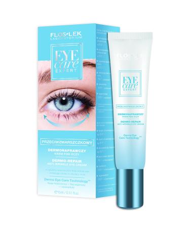 Floslek EYE CARE EXPERT Dermo-Repair eye cream with anti-wrinkle effect 1 pack (1 x 1 piece)