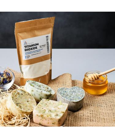 Pure Titanium Dioxide for Soap Making - Whitening Colorant for DIY Crafts - Titanium Dioxide Powder - Buy Online on SooperMarket.com