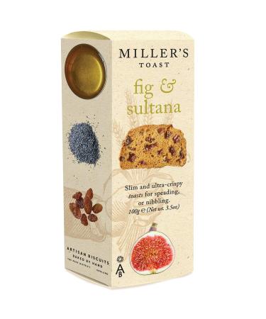 Miller's Toast Fig & Sultana - 6x100g