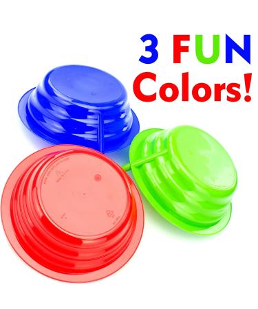 6 Pack USA-Made BPA Free Sippy Bowls for Kids - Child-Safe Cereal Bowls with Built-In Straw for Melted Ice Cream & Soup Sipping - Buy Online on SooperMarket.com