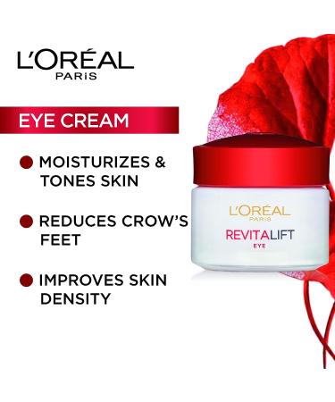 L'oreal Revitalift Eye Cream 0.5oz - Dermo-Expertise Anti-Aging Treatment - Buy Online on SooperMarket.com