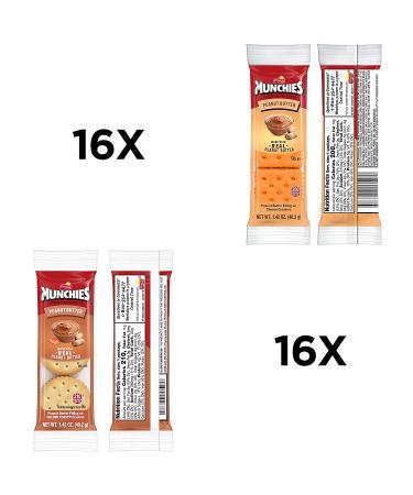 Munchies Sandwich Crackers Peanut Butter Variety Pack - 4 Count - Buy Online on SooperMarket.com