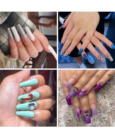 Square Nail Tips BOLASEN Clear Square False Nails with Glue 500Pcs Square Full Cover False Nail Tips Clear Fake Nails Squoval Shape Acrylic Nail Tips for Nail Salon & Home DIY 10 Sizes 501 Count (Pack of 1) - Buy Online on SooperMarket.com