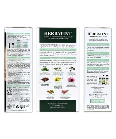 Herbatint Permanent Haircolor Gel 4C Ash Chestnut - Alcohol Free, Vegan Formula - 100% Grey Coverage - 4.56 oz - Buy Online on SooperMarket.com