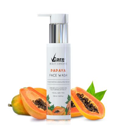 Natural Papaya Face Wash with Licorice and Turmeric for Women -100ml