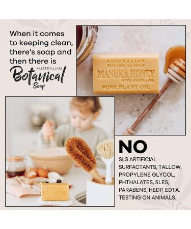 Manuka Honey & Jojoba Oil Australian Botanical Soap - 6.6 oz (187g) Bar | Shea Butter Enriched | All Skin Types | Pack of 1 - Buy Online on SooperMarket.com